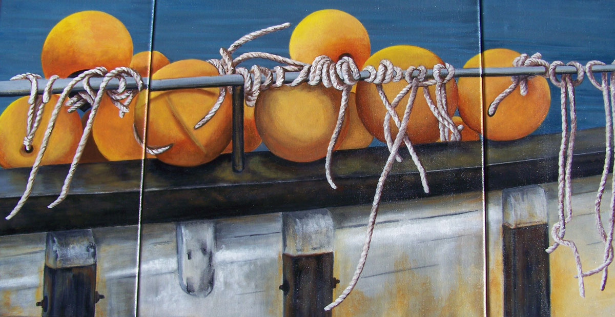 Balises Jaunes, triptyque
