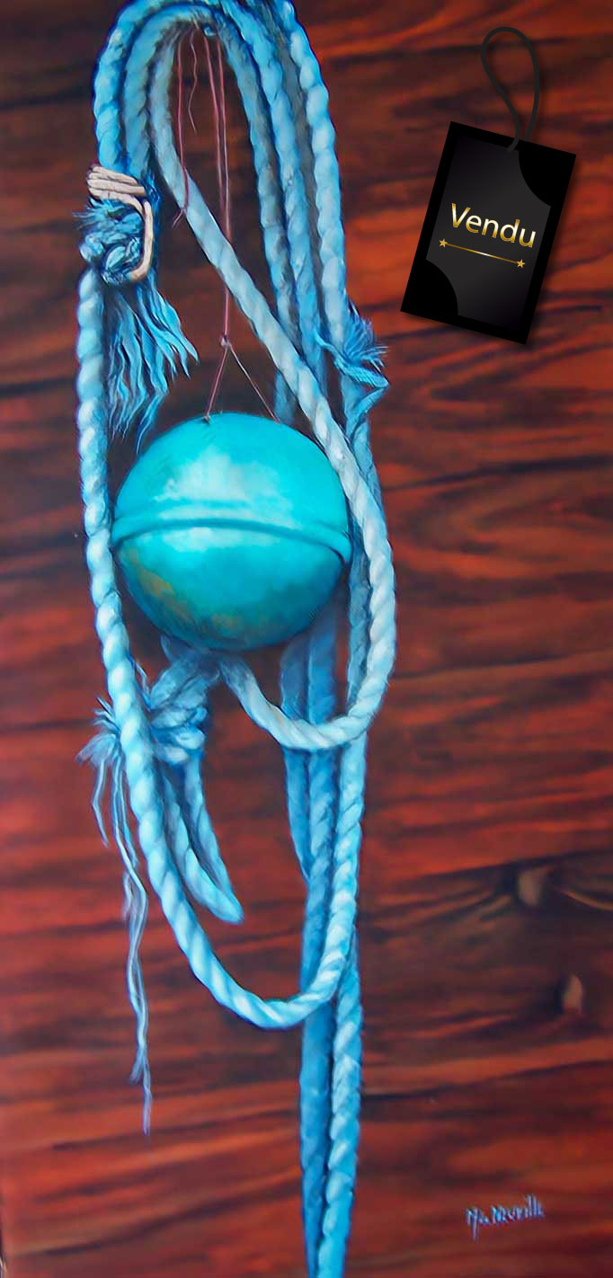 flotteur et cordage turquoise