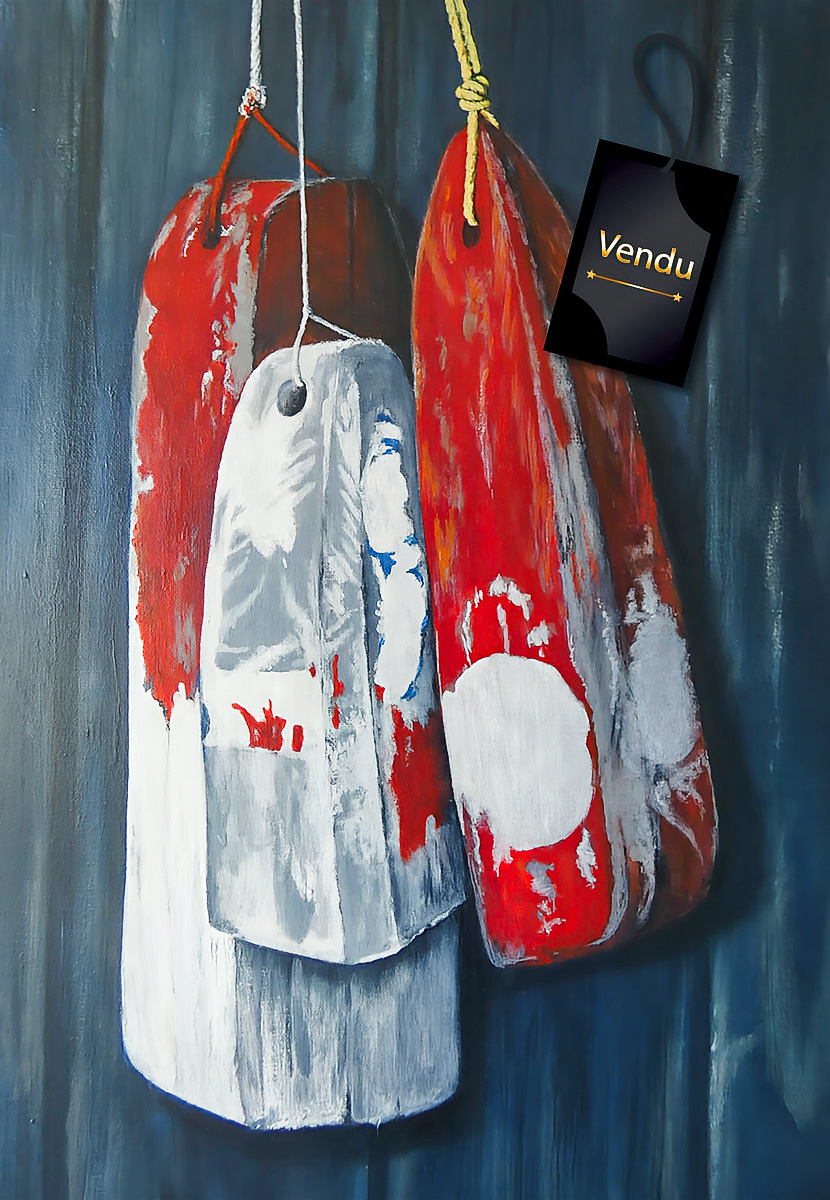 Pare-battage rouge & blanc