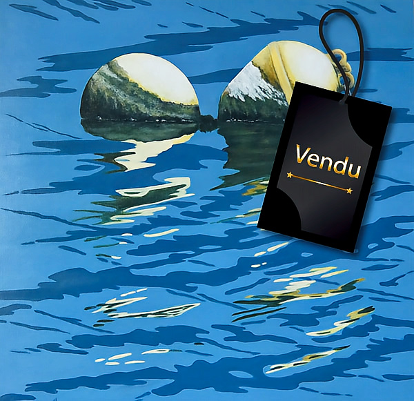 Reflet de flotteurs jaunes